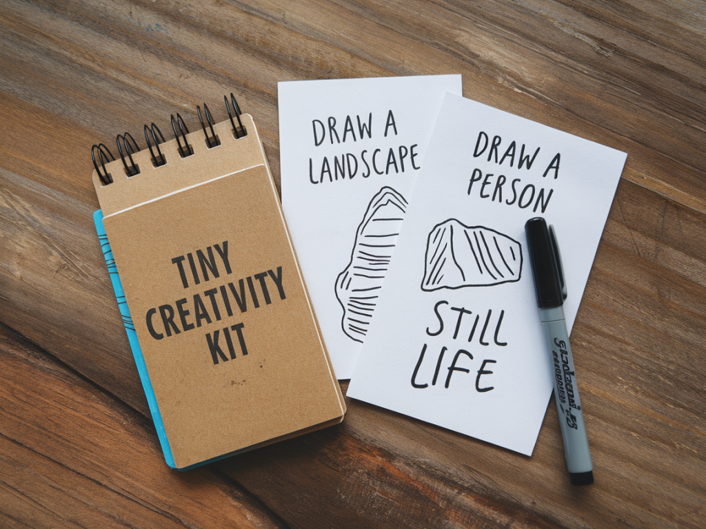 How to build a tiny creativity kit (pocket sketchbook, three prompts and a reusable pen) you’ll actually carry