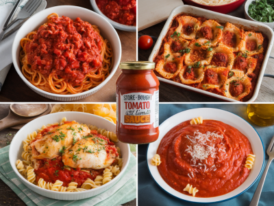 How to convert a single jar of store-bought tomato sauce into four distinct weeknight dinners