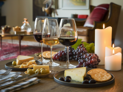 how to host a memorable at-home tasting night with affordable wines and snacks