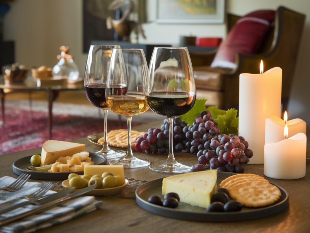 how to host a memorable at-home tasting night with affordable wines and snacks