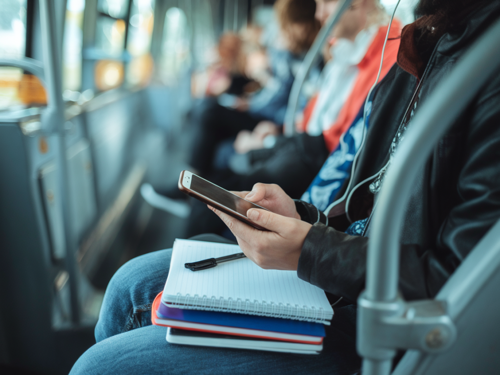 How to turn a 10-minute commute into a micro learning session with podcasts and a single notebook