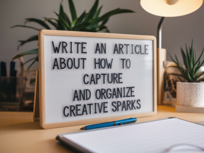 How to capture and organise creative sparks in under five minutes so ideas don’t disappear